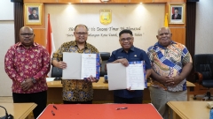 Pemkot Jayapura Serahkan Pengelolaan Aset IPLT ke PTAM Jayapura